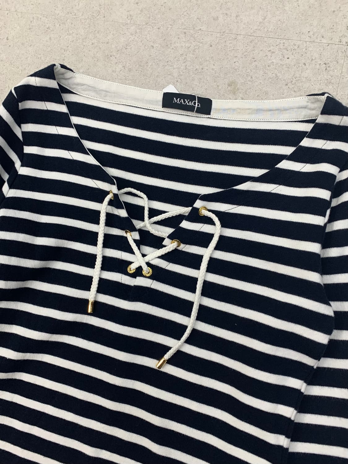 Max&co 막스앤코 스트라이프 로프 티셔츠 상품이미지2
