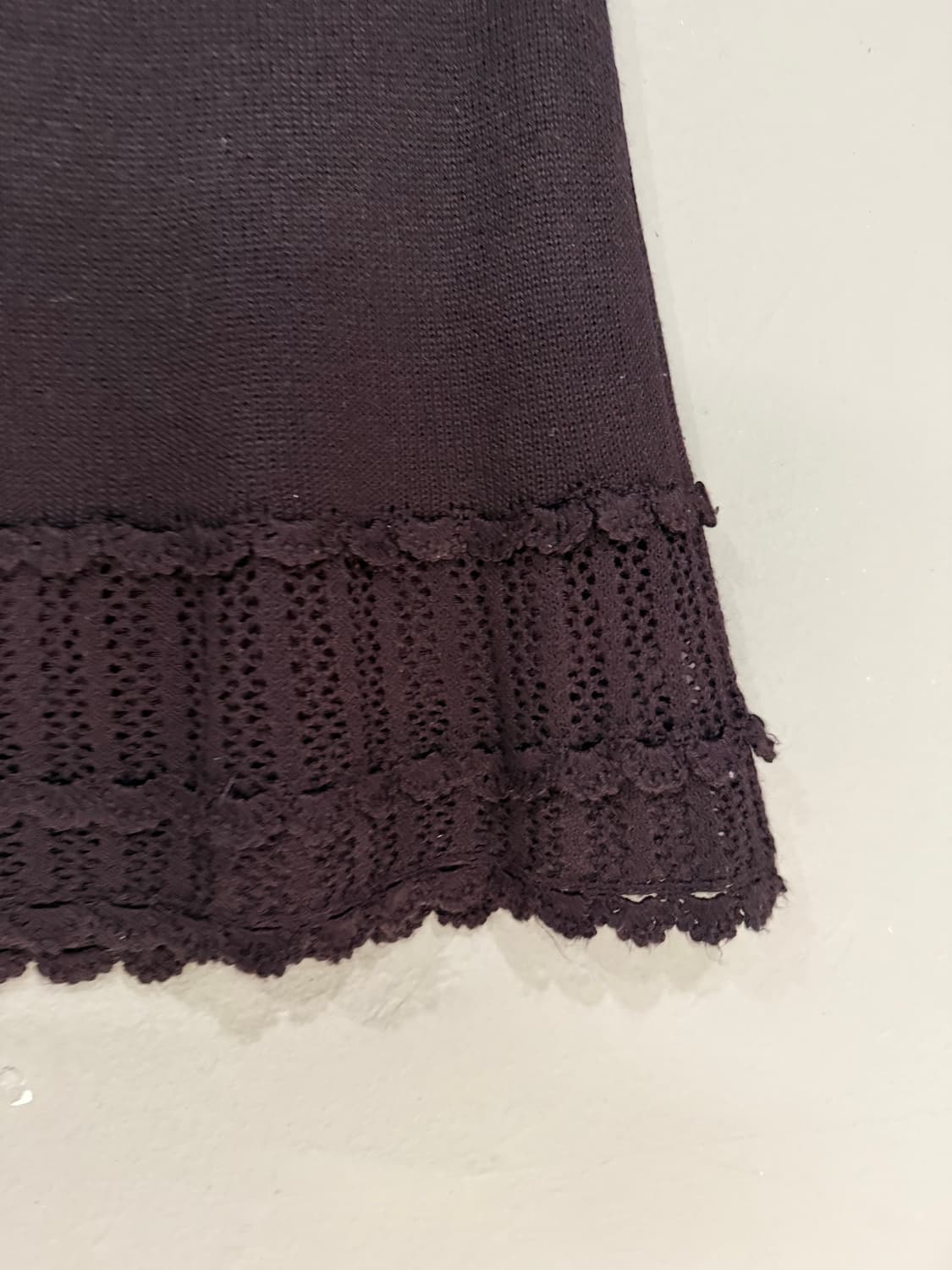 purple🍇 crochet line detail knit skirt 상품이미지9