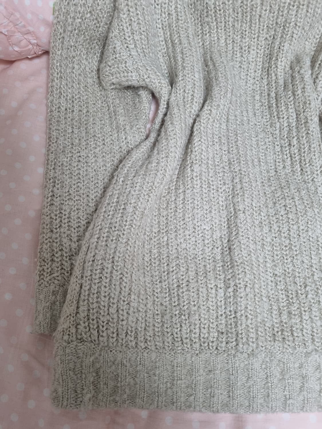 리즈리사 레터링 하트 큐빅 리본니트 라떼갸루 히메갸루 핀터레스트 엑시즈팜 상품이미지8