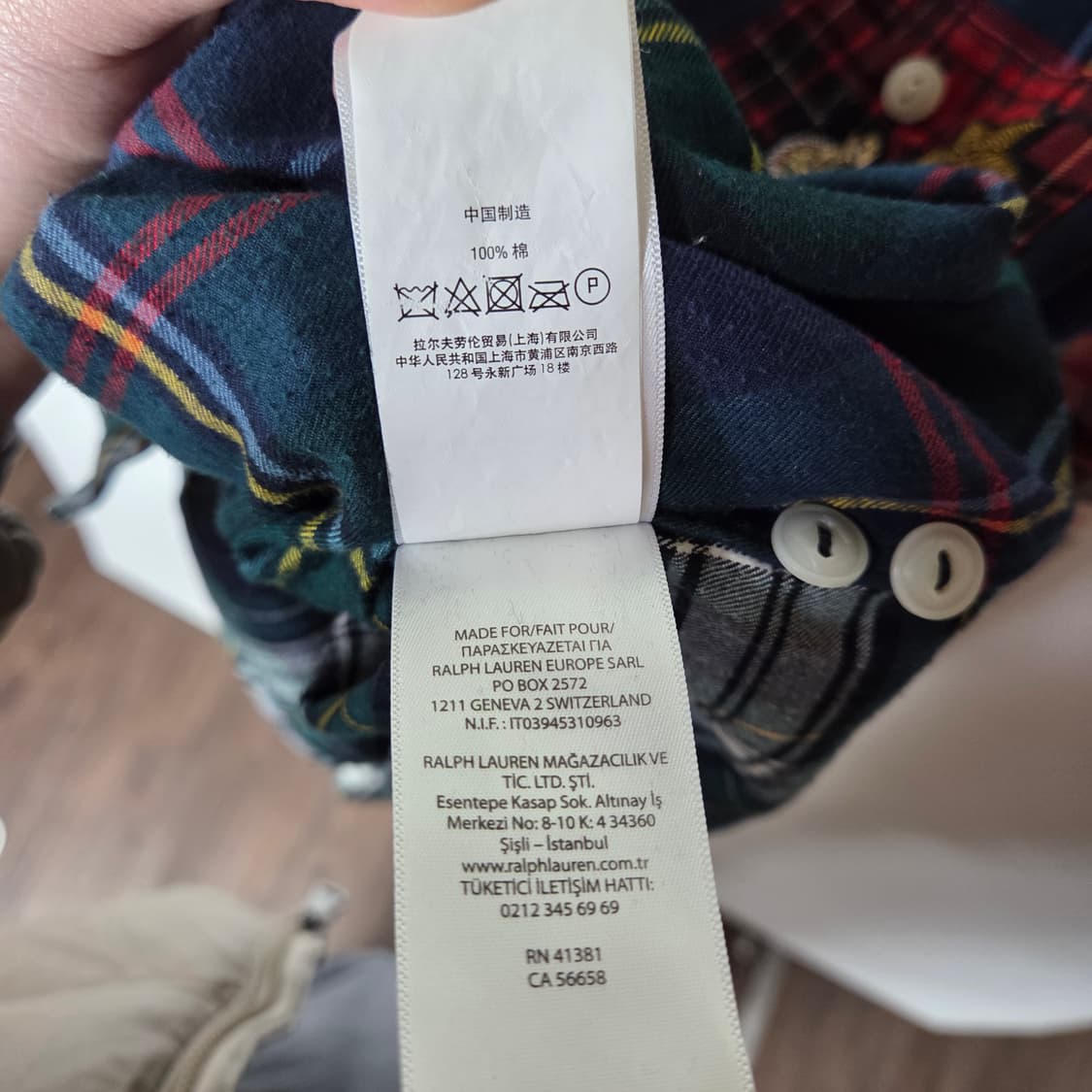 [POLO] 폴로랄프로렌 패치 격자무늬 플란넬 셔츠 상품이미지6