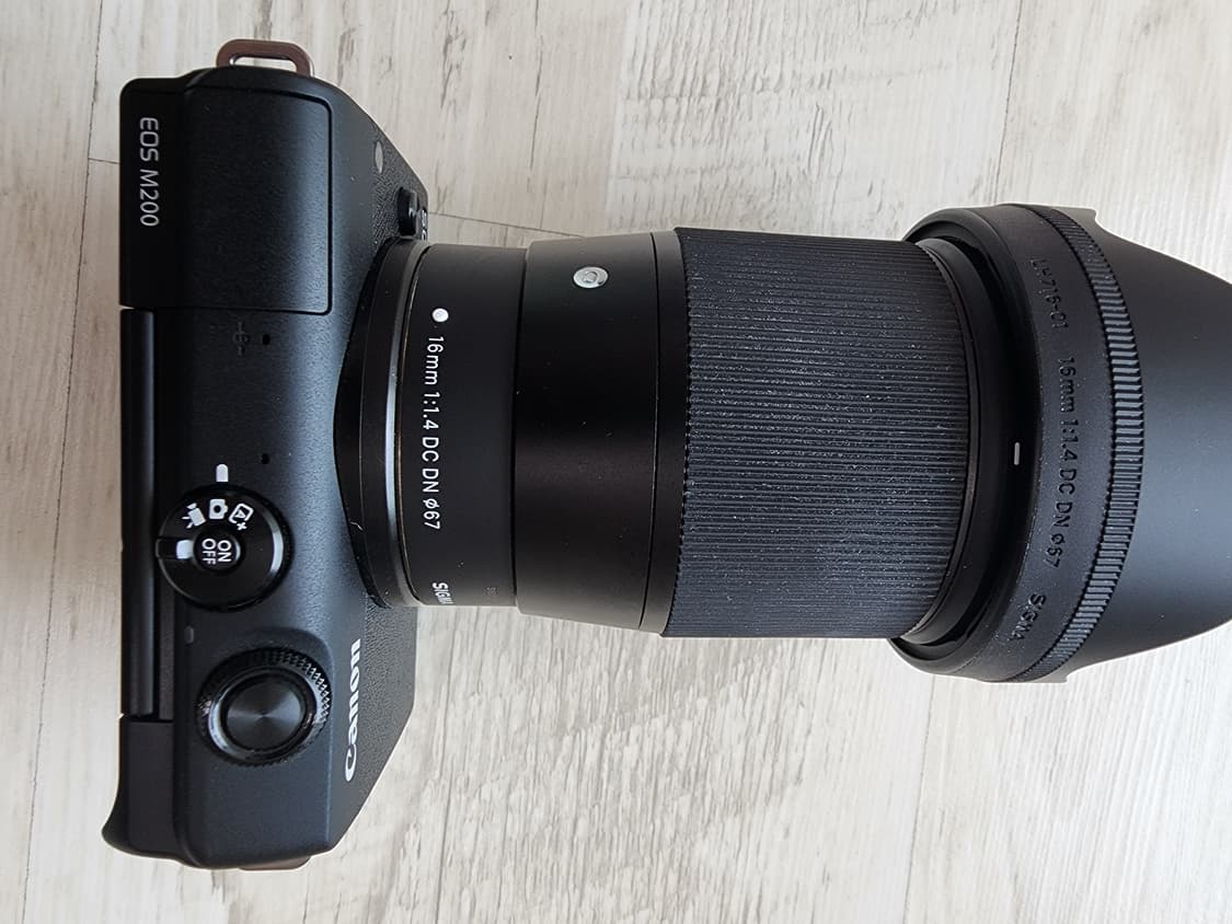 CANON 캐논 미러리스 M200+시그마 16mm f1.4 단렌즈 셋 팜 상품이미지2
