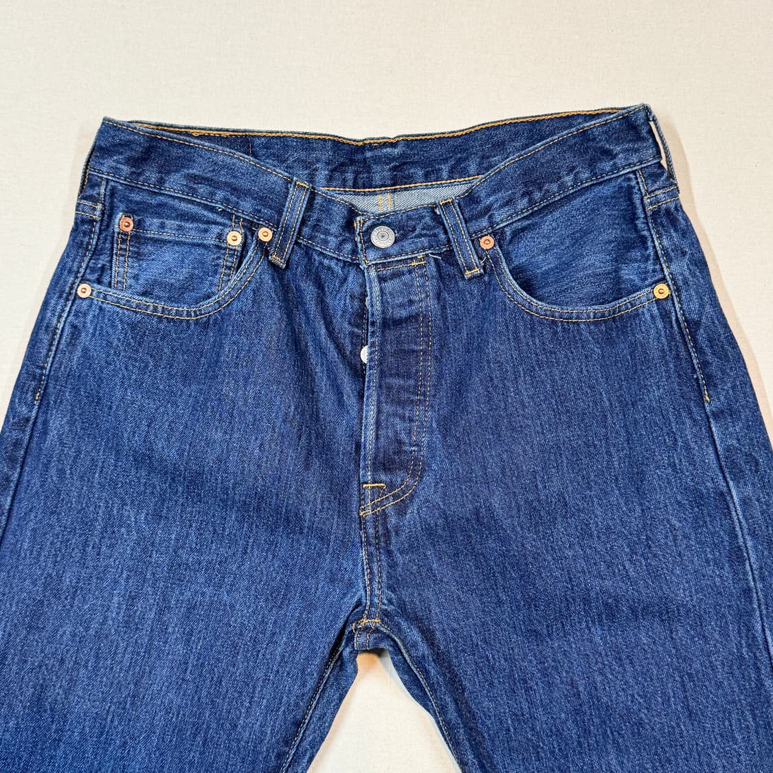 32inch) 리바이스 501 버튼플라이 진청 데님 청바지 상품이미지6