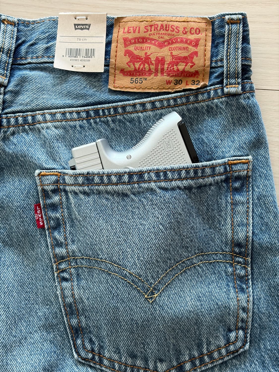 [국내매장판] 리바이스 565 데님 블루진 30x32 (새제품) 상품이미지6