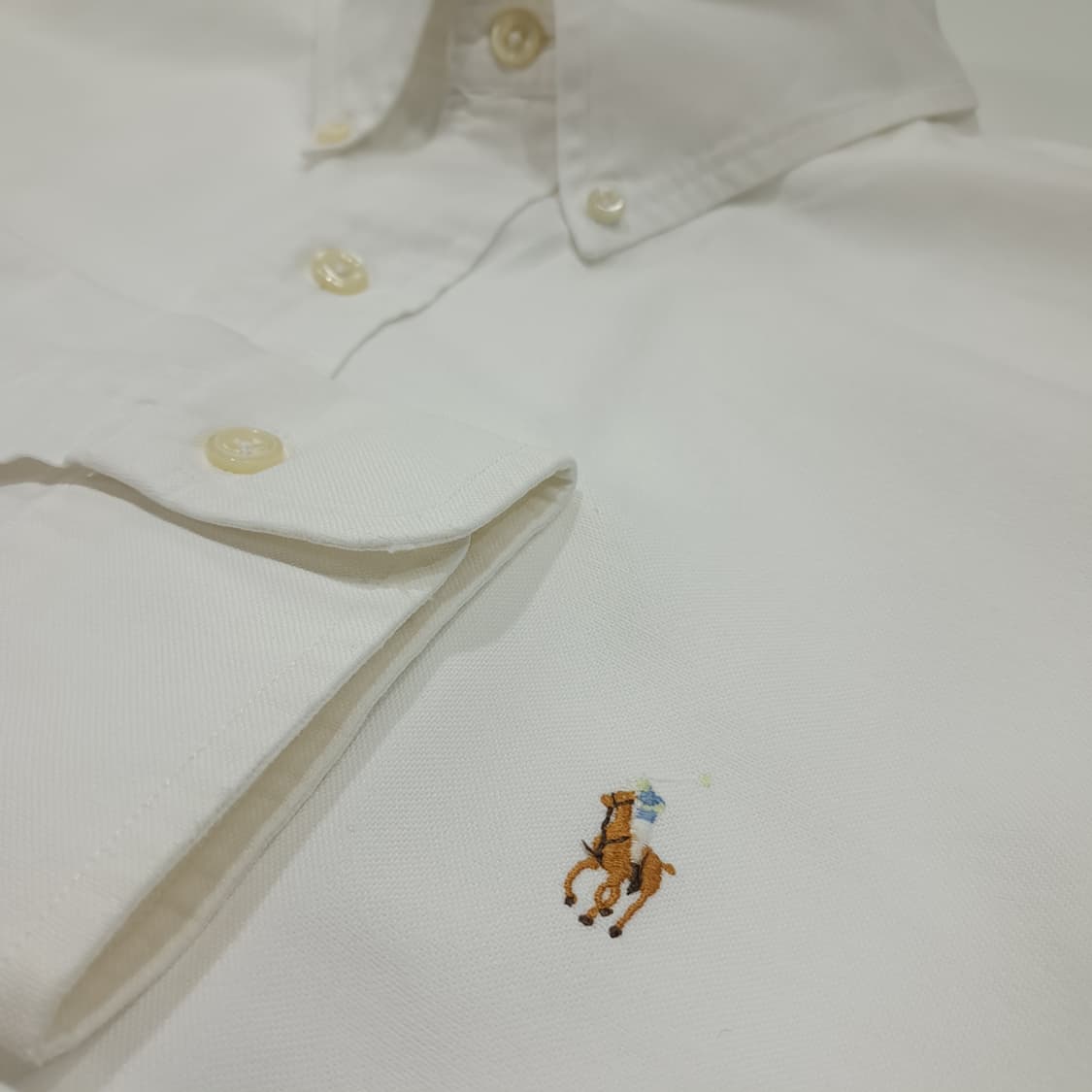 CL770 XL 폴로 90s 옥스포드 화이트 셔츠 남방 상품이미지4
