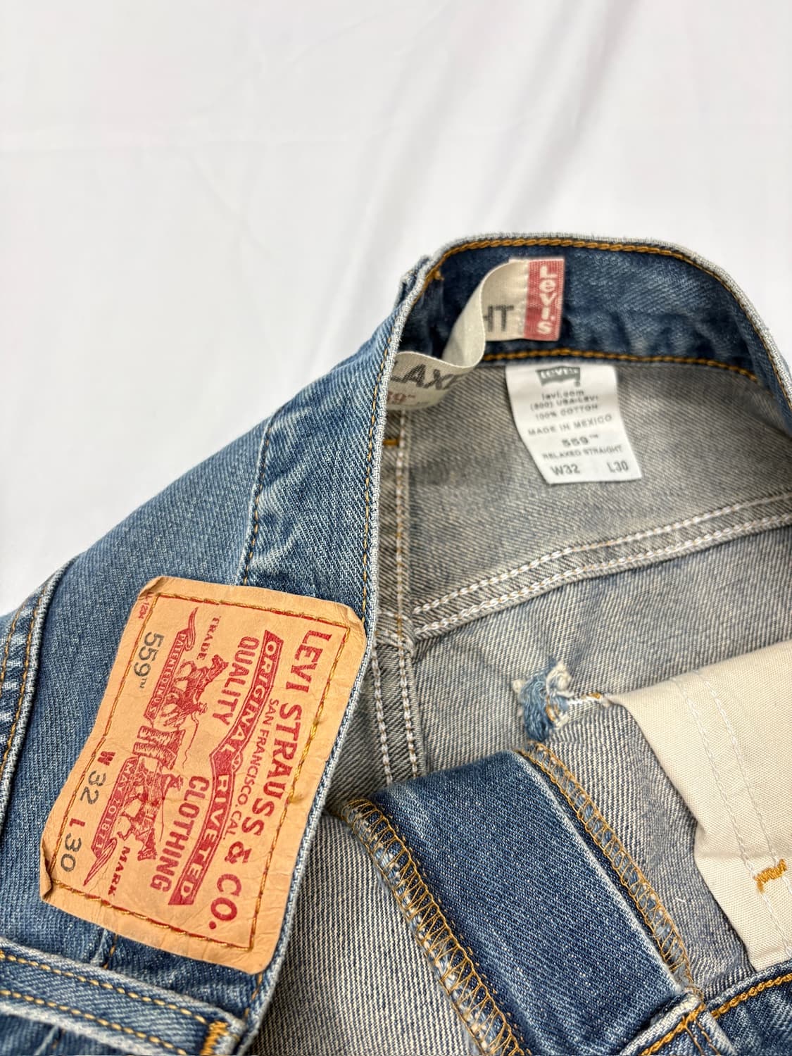 빈티지 리바이스 559 릴렉스 스트레이트 데님 청바지 상품이미지5