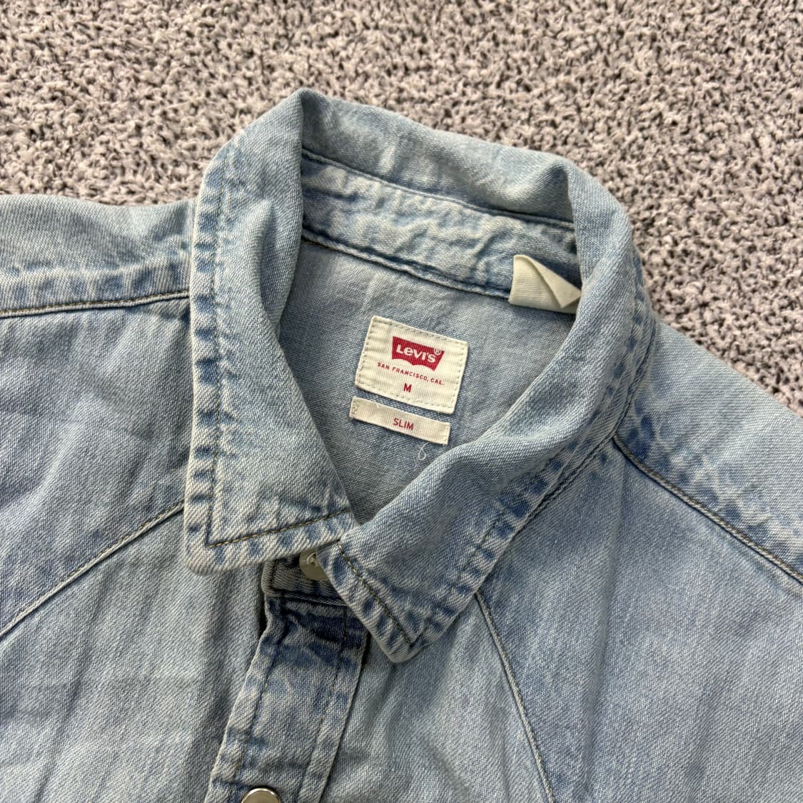 M 리바이스 셔츠 데님 남방 슬림 0311J 상품이미지2