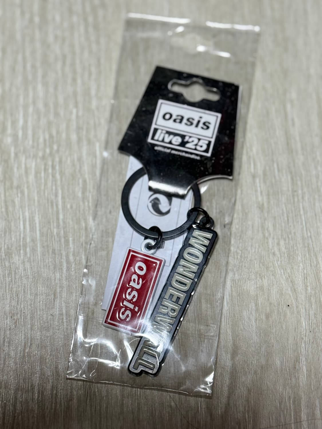 공식 오아시스 라이브25 wonderwall 키링 상품이미지1