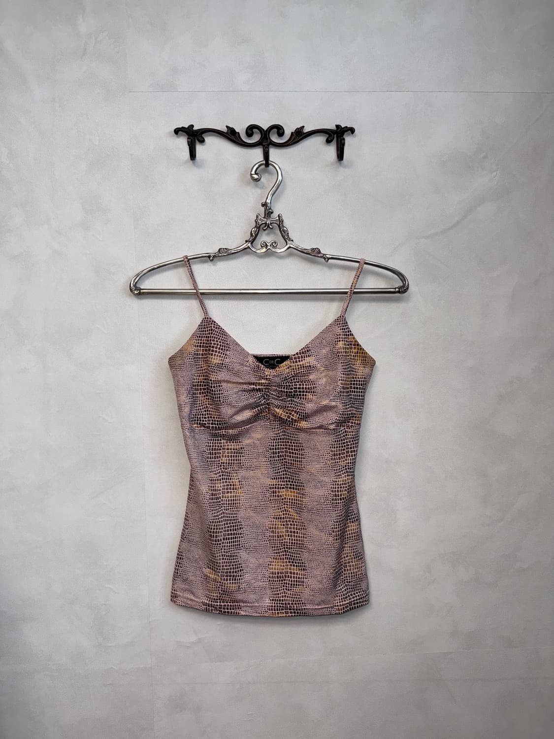 Metal pink gold python sleeveless 상품이미지1