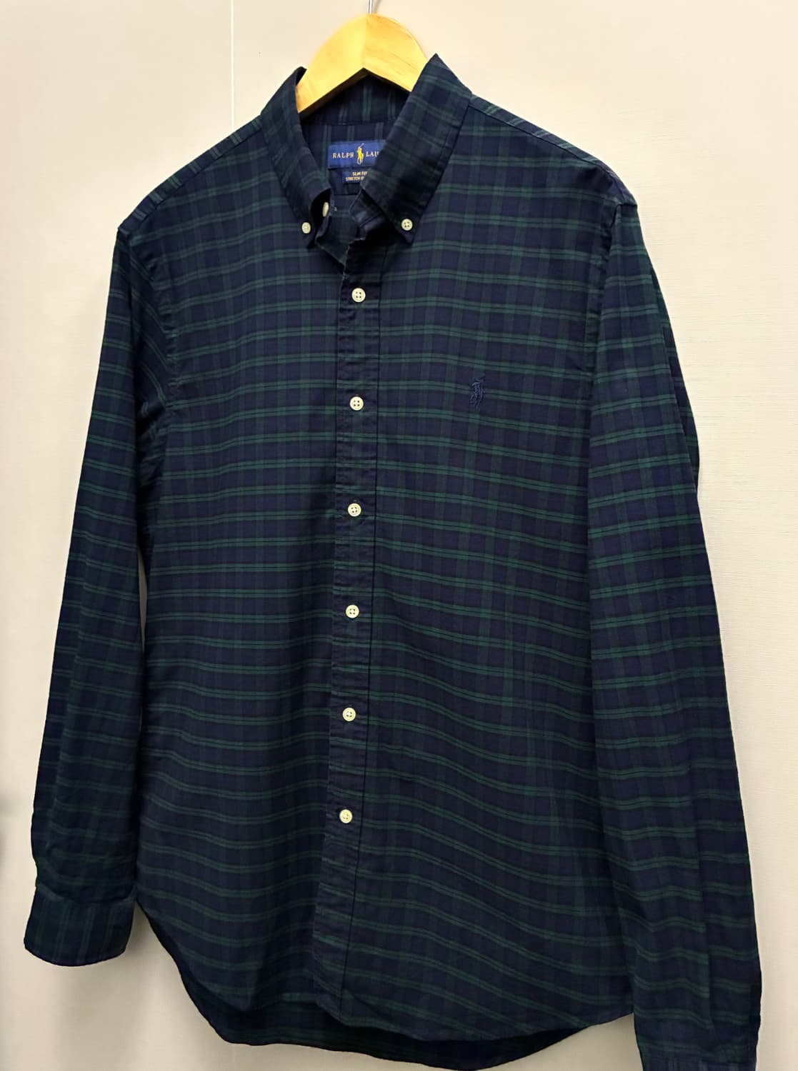(L/105)POLO 폴로랄프로렌 블랙와치 타탄체크 버튼다운 셔츠  상품이미지2