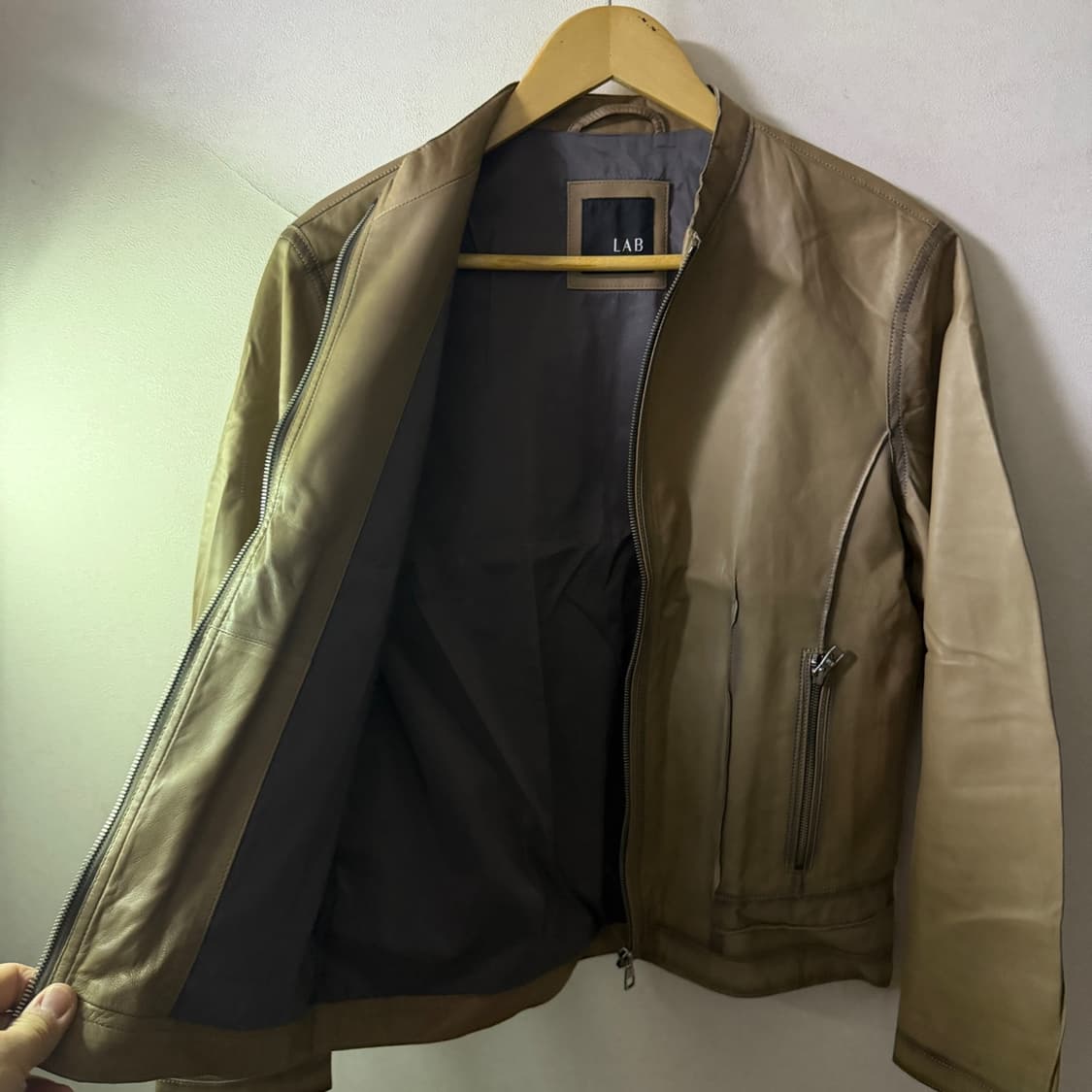 빨질레리 랩 남성 약가죽 블루종 점퍼 M (남성 95정도) 상품이미지7