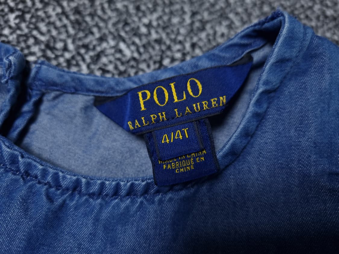 [무료배송][110]폴로 키즈 데님 프릴 블라우스 상품이미지4