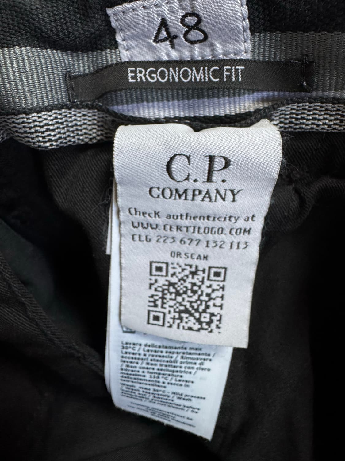 [48]CP 컴퍼니 렌즈 카고 코튼 팬츠 블랙 상품이미지6