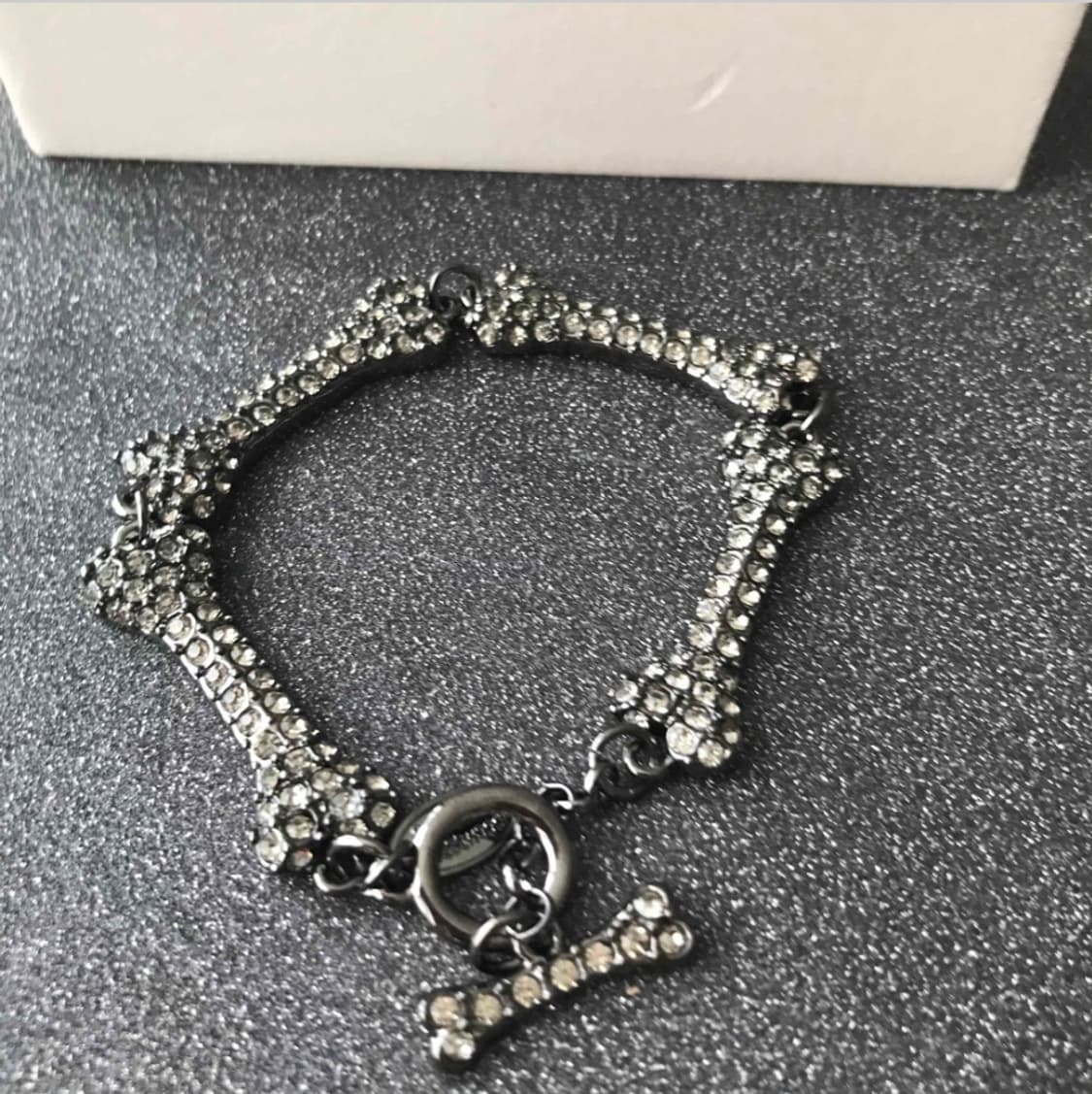 비비안웨스트우드 아카이브 크리스탈 큐빅 본쉐입 브레이슬릿 팔찌 상품이미지2