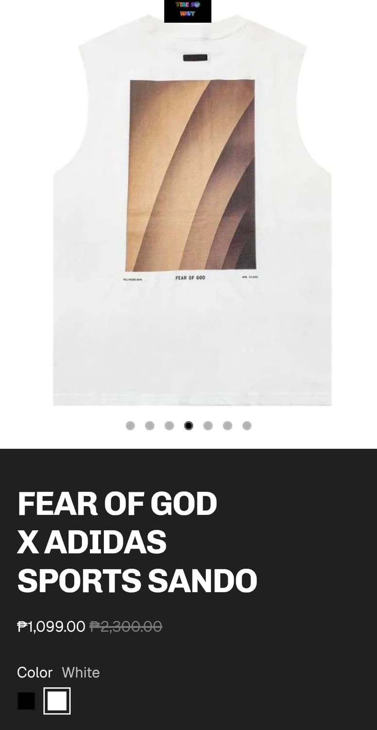 피어오브갓 할리우드볼 익스클루시브 슬리브리스 나시 L 상품이미지2