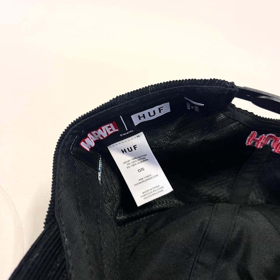 허프 x 마블 코듀로이 캡 상품이미지4