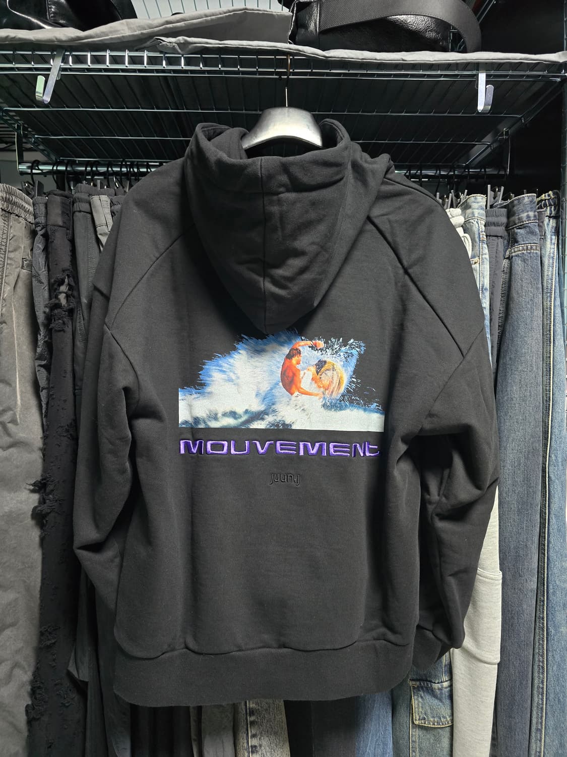 준지 코튼 루즈핏 그래픽 후디 s사이즈 상품이미지3