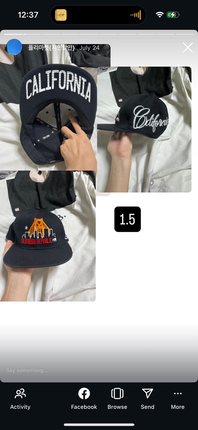 빈티지 캡 상품이미지1