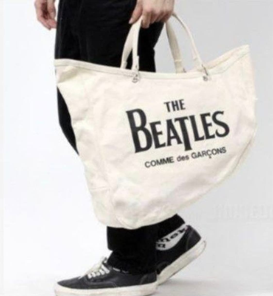 Comme des garcons 꼼데 더 비틀즈 캔버스 보트백 상품이미지4