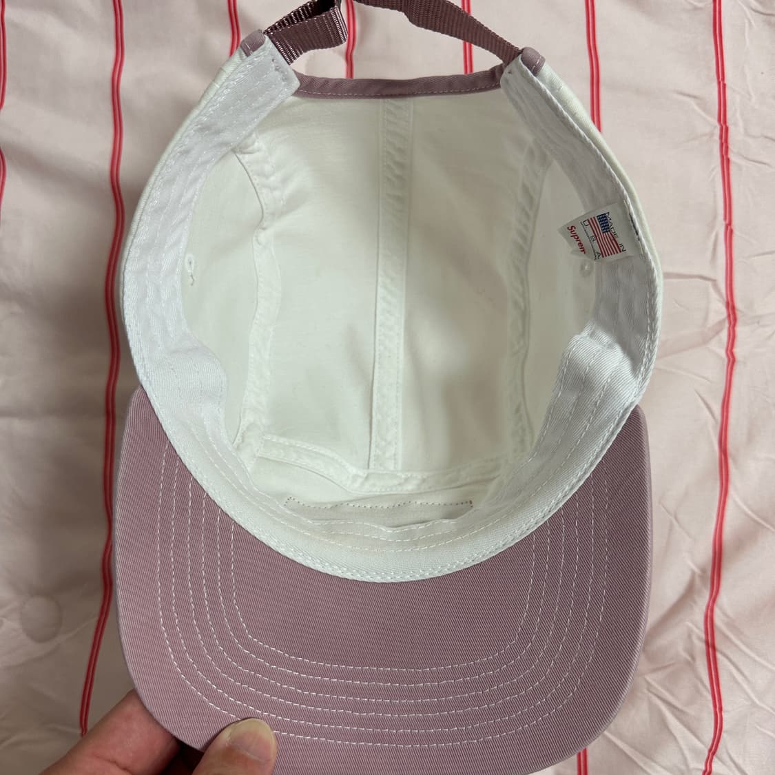 슈프림 투톤 트윌 캠프캡 화이트_22ss 상품이미지8