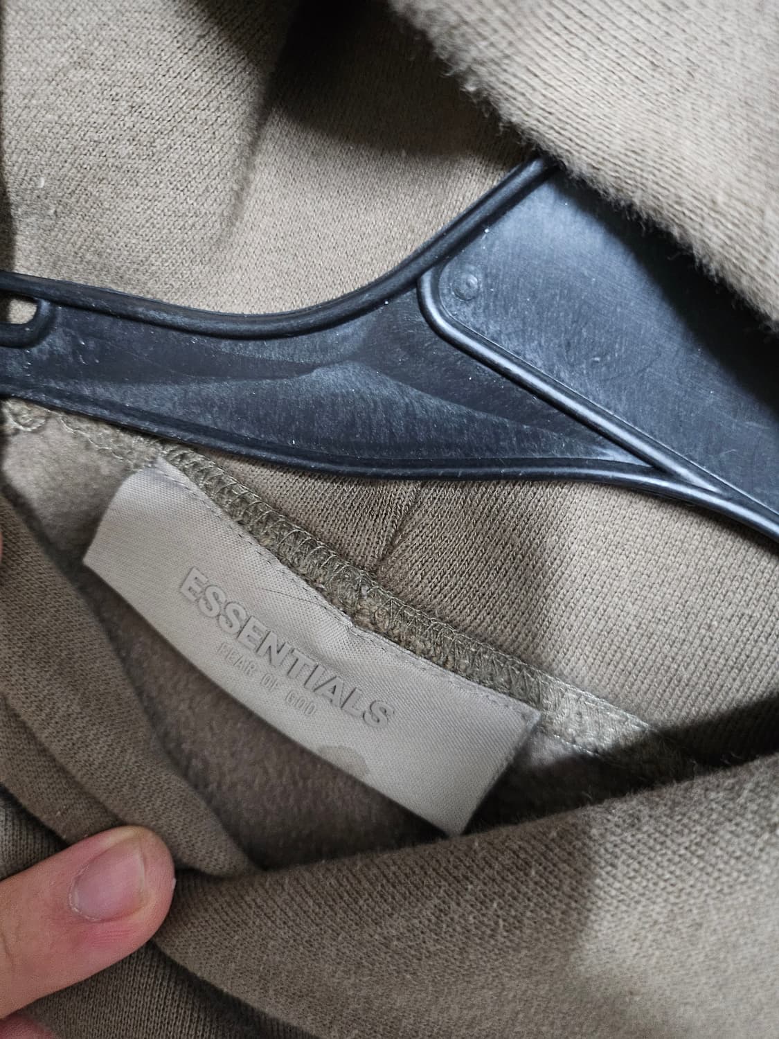 피어오브갓 에센셜 로고 후드티 상품이미지3