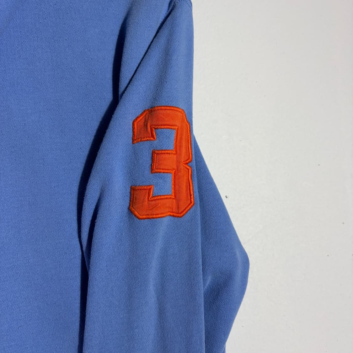 폴로 오렌지 로고 스카이블루 후드티 (무료배송) 상품이미지3