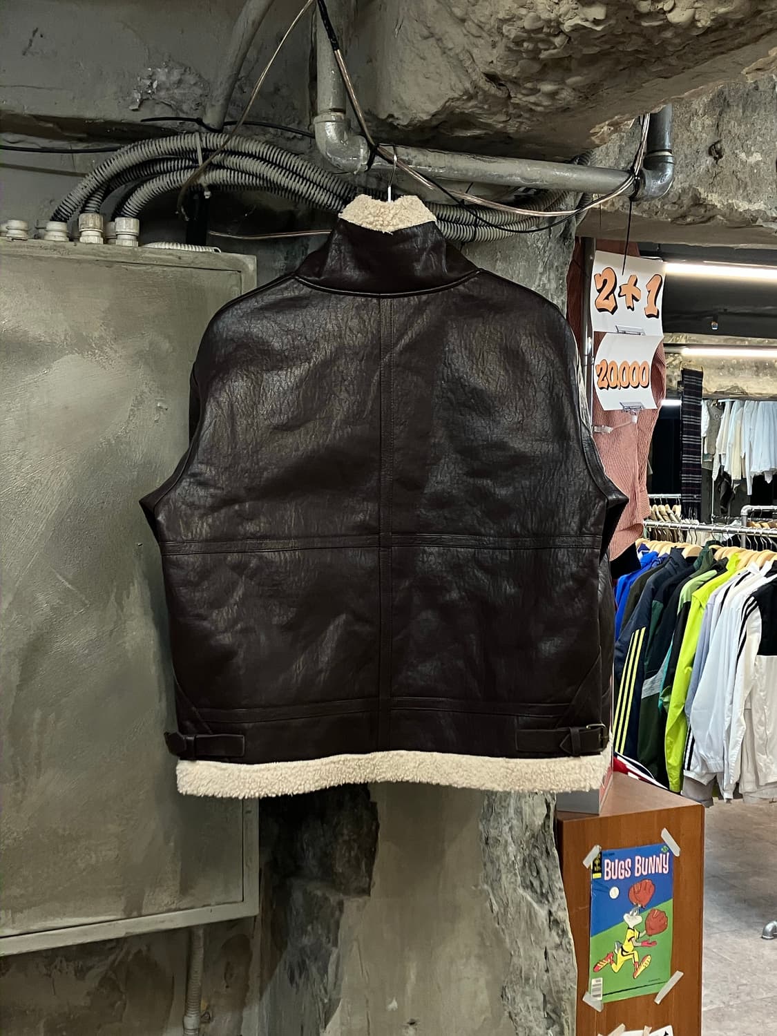 빈티지 레더 무스탕 딥브라운 #csz3098  상품이미지2