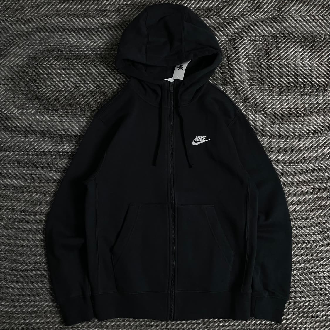 나이키 블랙 미니멀 스웻 후드집업y 3258 상품이미지2