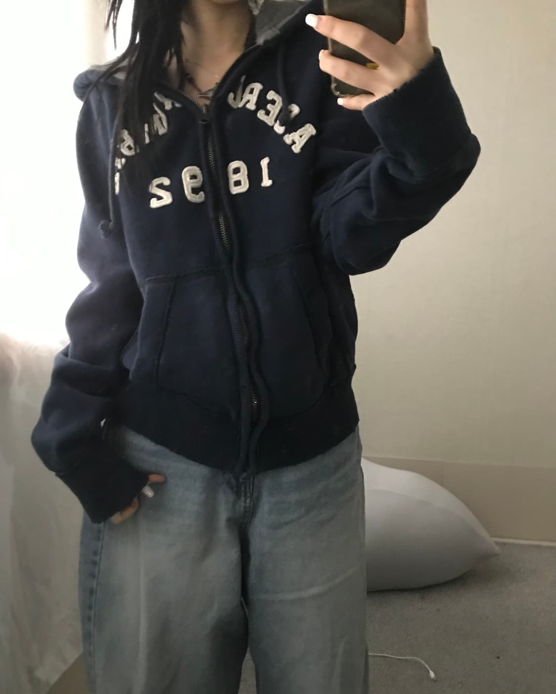 아베크롬비 네이비 후드집업 상품이미지7