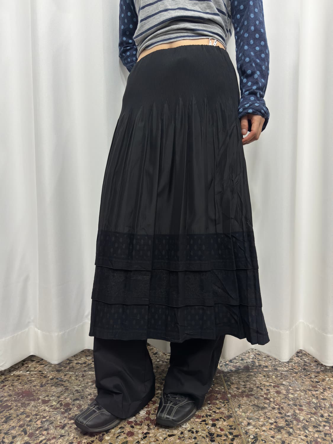 hanae mori pattern design skirt 상품이미지2