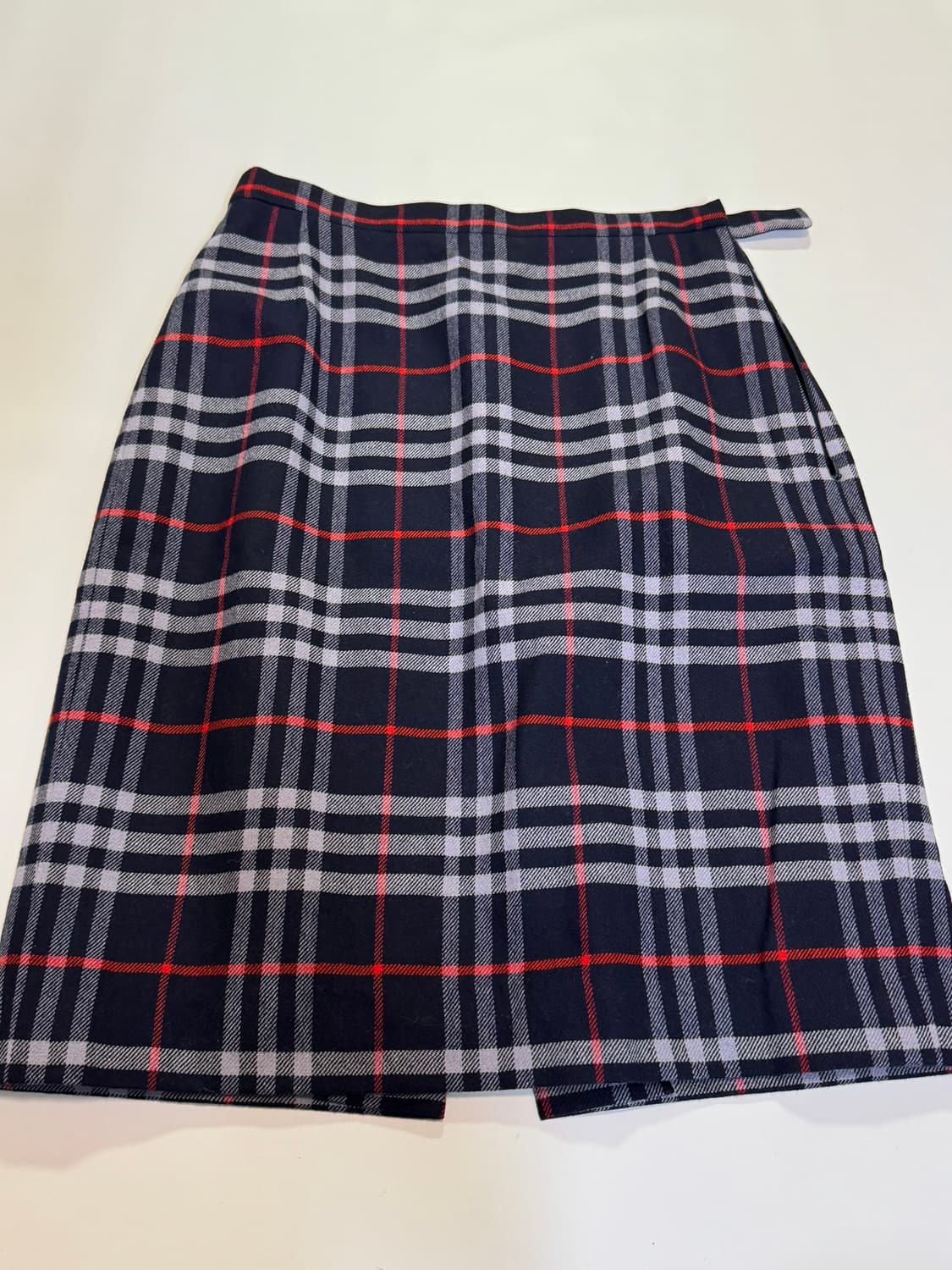 (한글택) 버버리 빈티지 치마 네이비 상품이미지7
