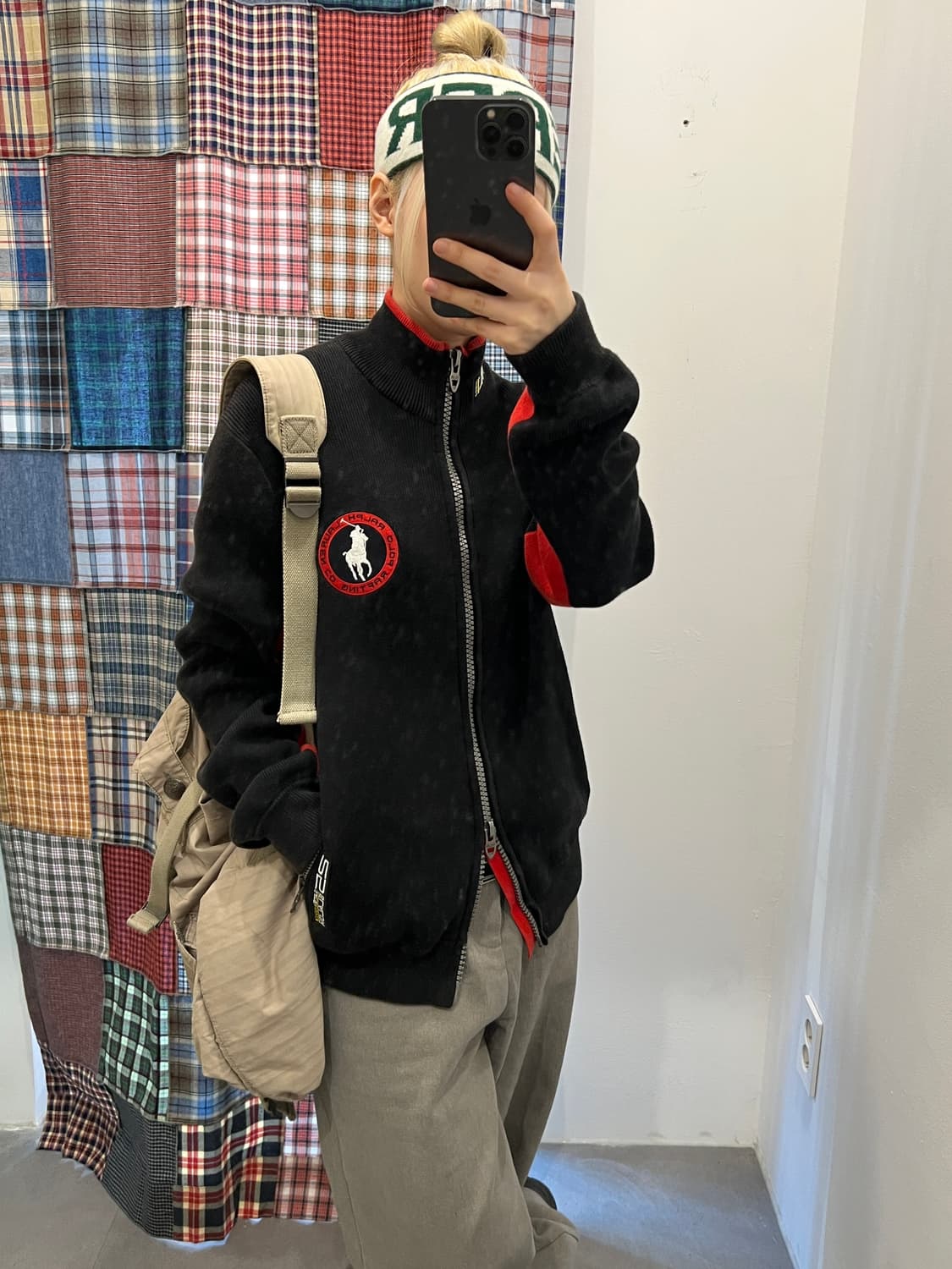 폴로 빅포니 레이싱 니트 집업 상품이미지3