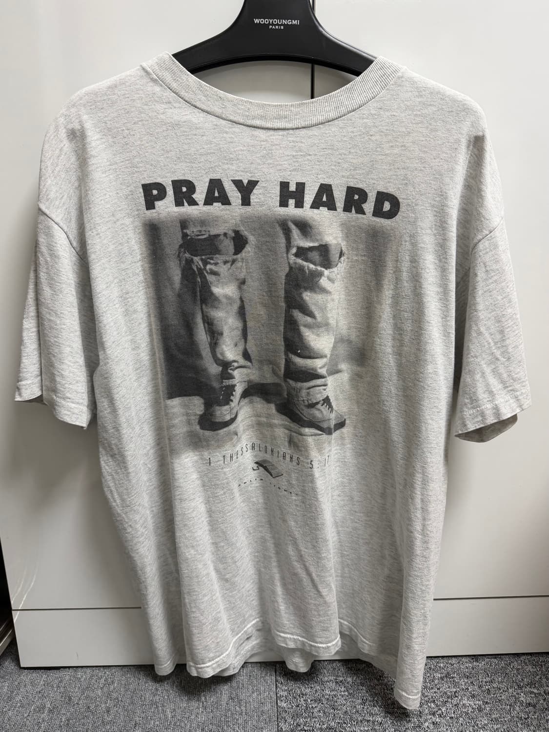 90s PRAY HARD 빈티지 티셔츠 상품이미지1