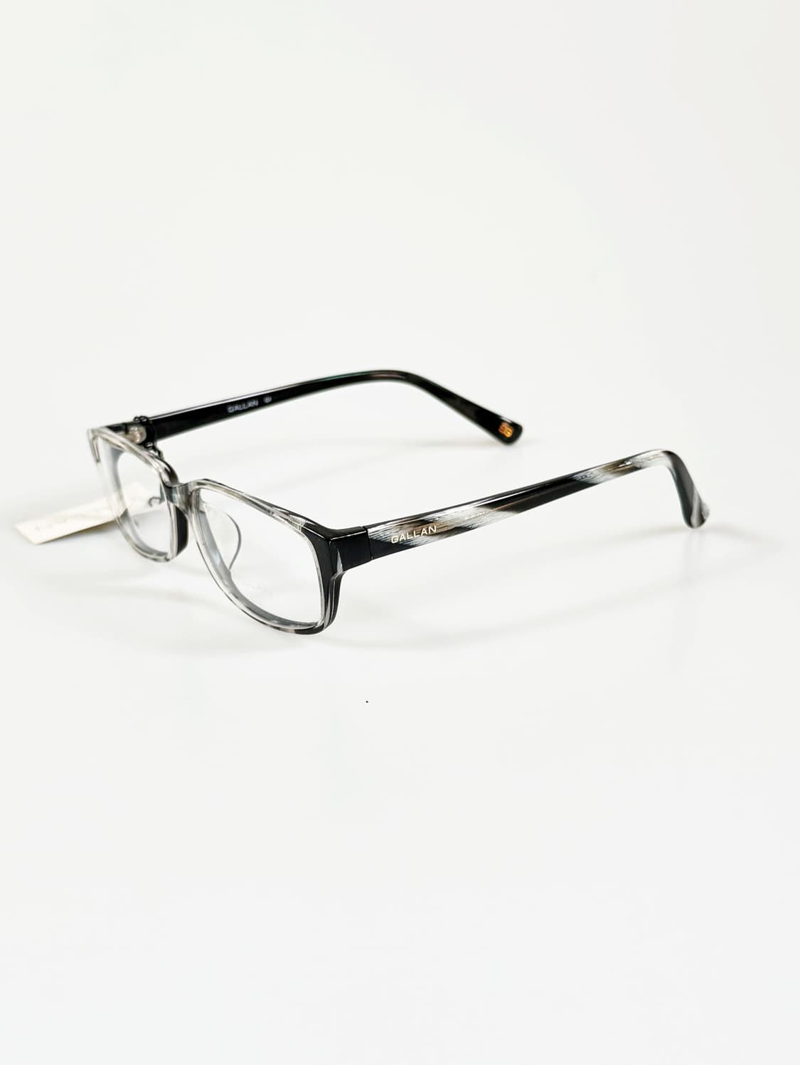 GALLAN 블랙 그레이 마블 뿔테 스퀘어 빈티지 안경 상품이미지3