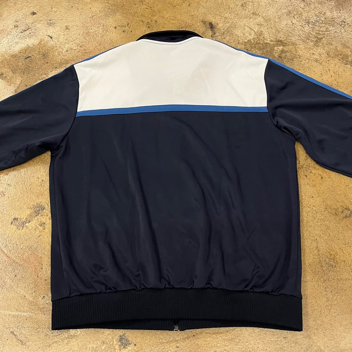 아디다스 대만 네이비 블루 화이트 배색 져지 트랙탑  105 상품이미지4