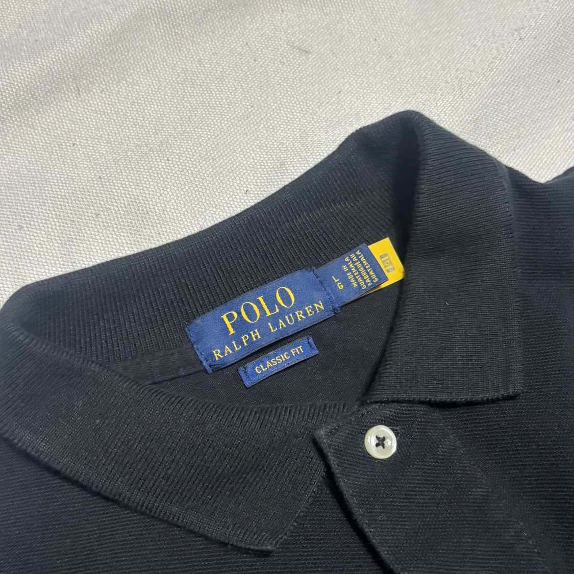 L 폴로 랄프 로렌 블랙 카라 반팔티 상품이미지4