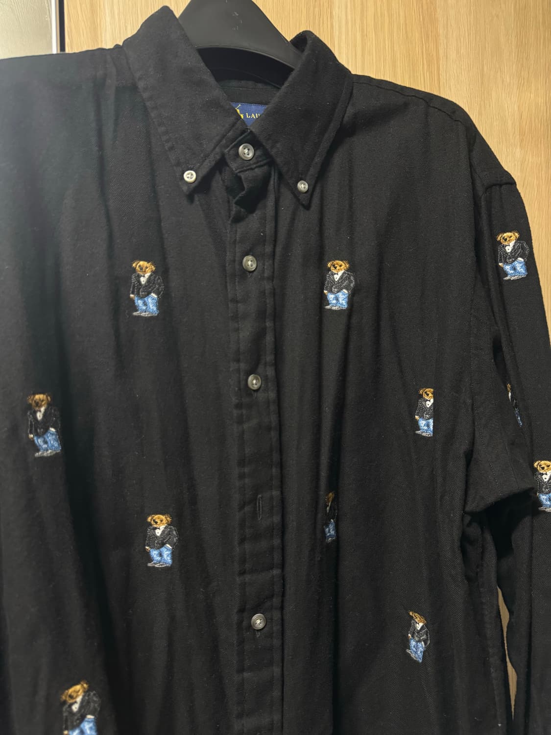 폴로 랄프로렌 테디베어 패턴 셔츠 L 상품이미지2