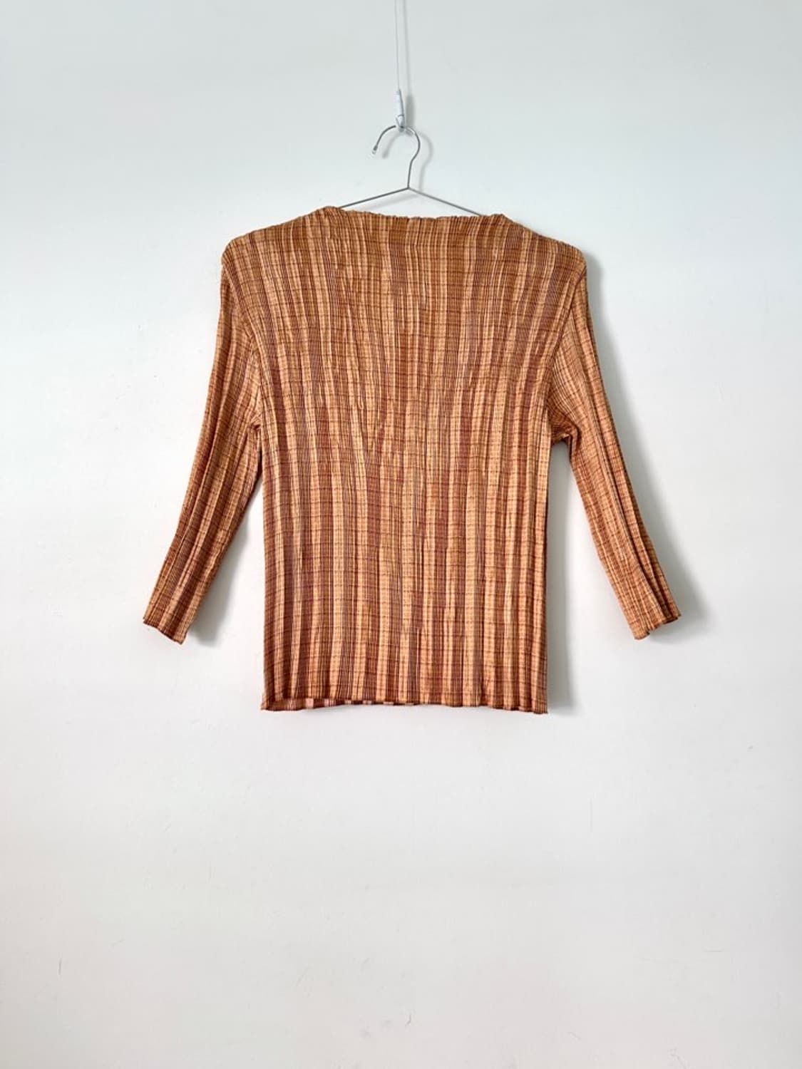 Slim pleats top / brick orange 상품이미지1