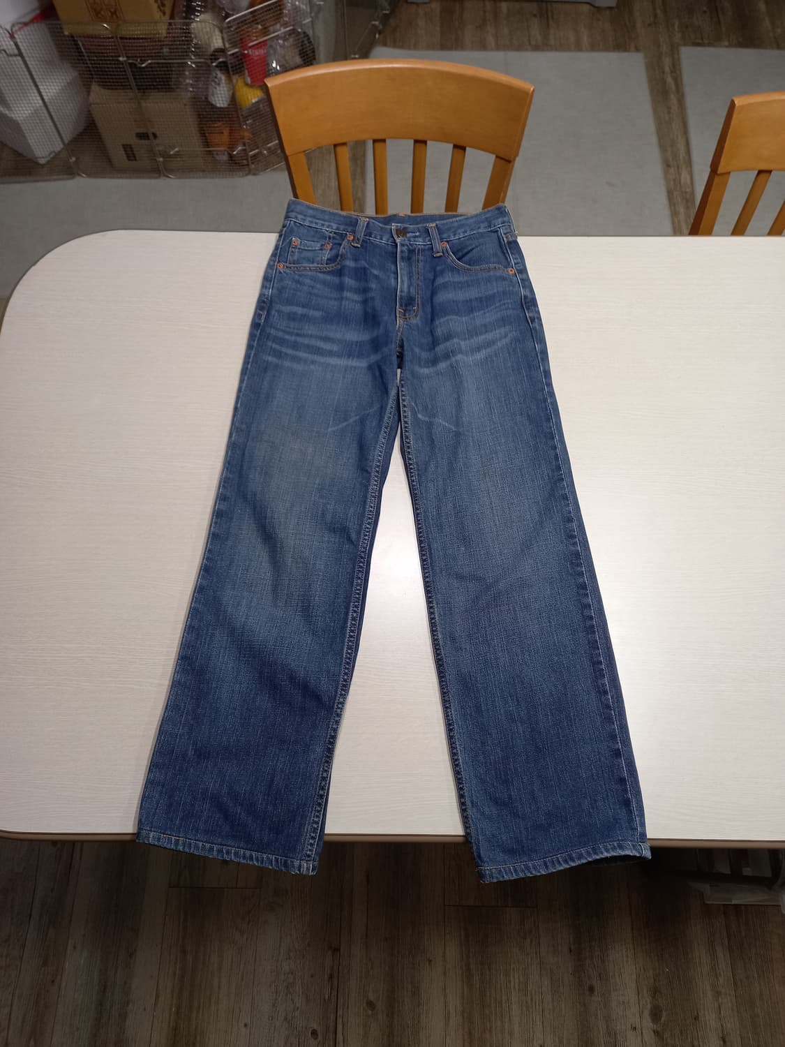 27-28 리바이스OT221 오렌지탭 워싱 스판 세미와이드진 27-605 상품이미지1