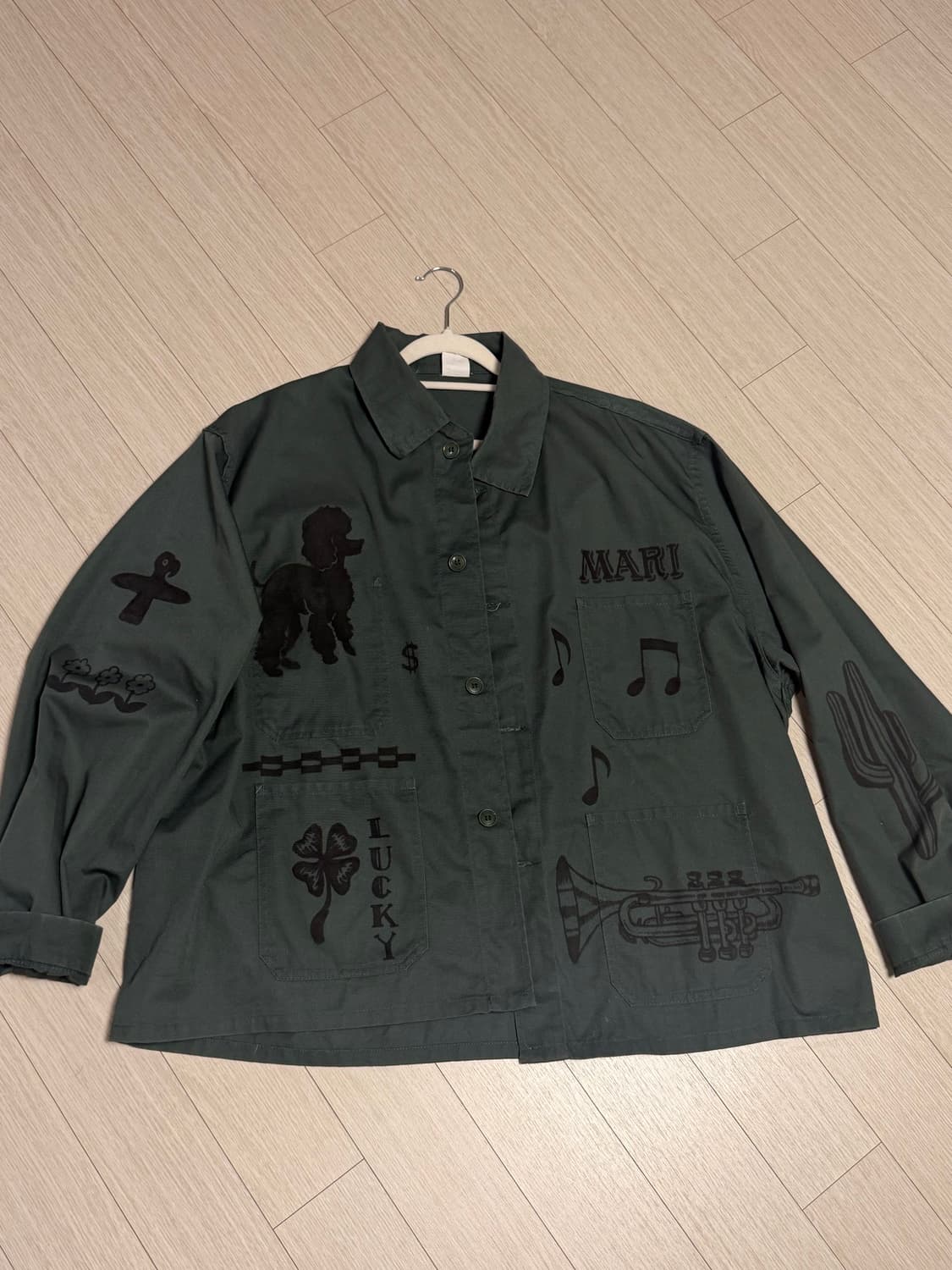 프렌치 자켓 다크그린 상품이미지2