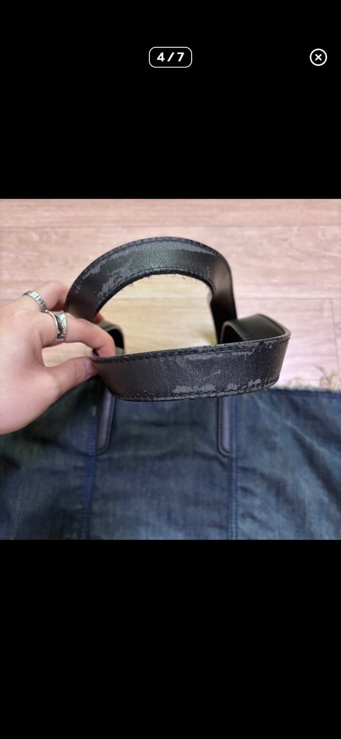 디젤 빈티지 진청 데님 토트백 상품이미지4