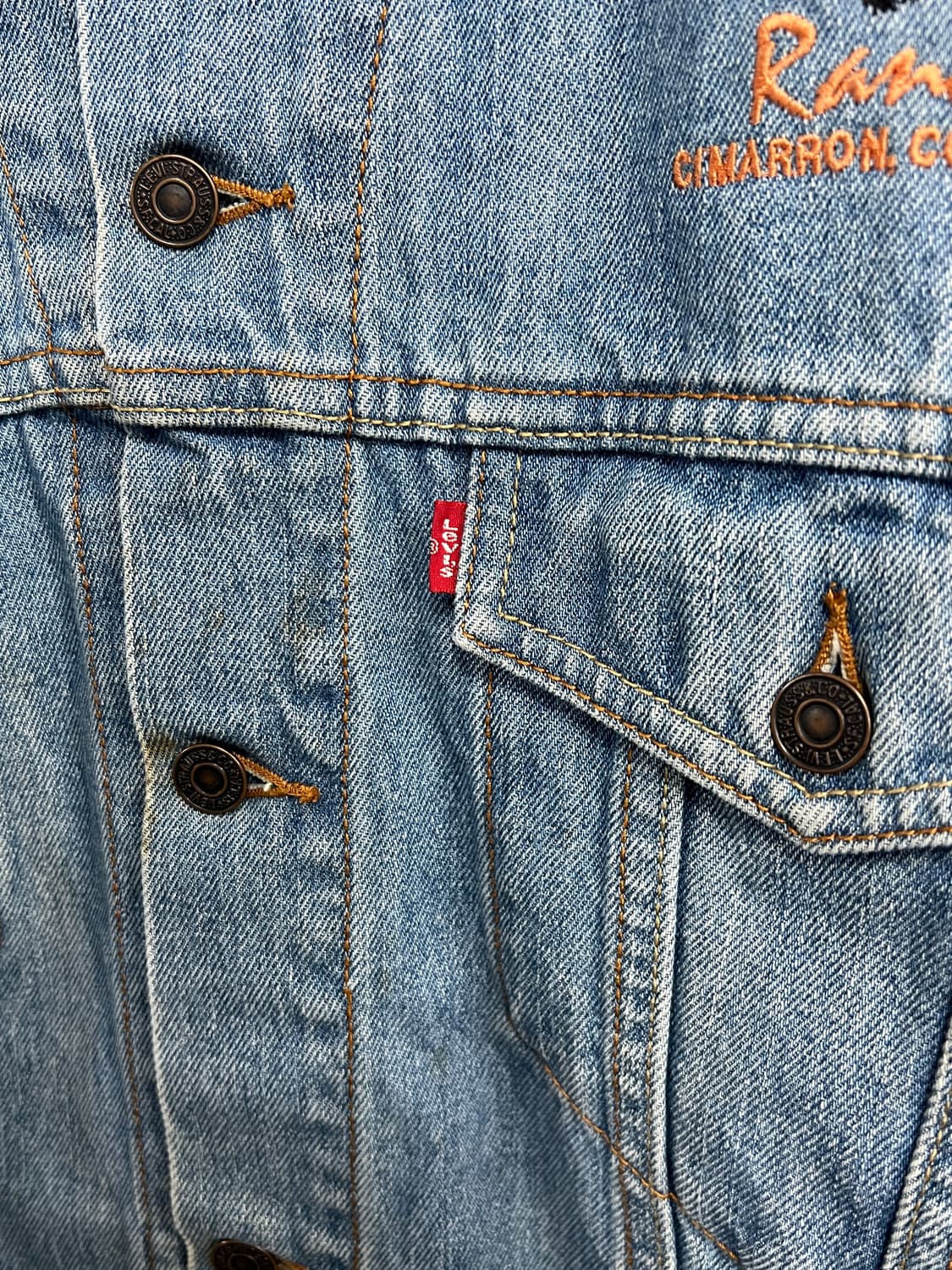 00s Levis 리바이스 70507 빈티지 데님 트러커 자켓 상품이미지4