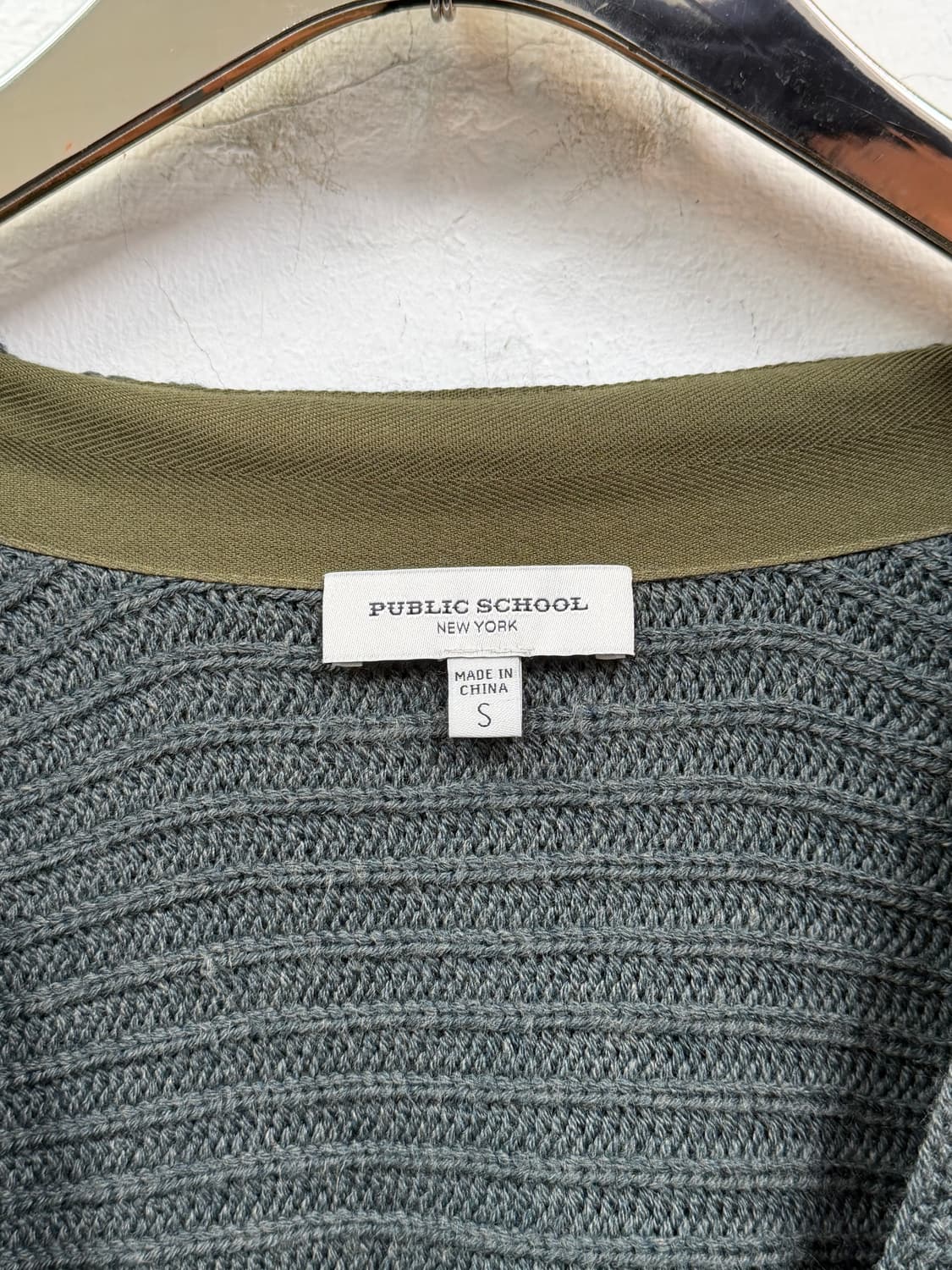 Public School 메리노 울 블렌드 롱 가디건 그린 S 상품이미지2