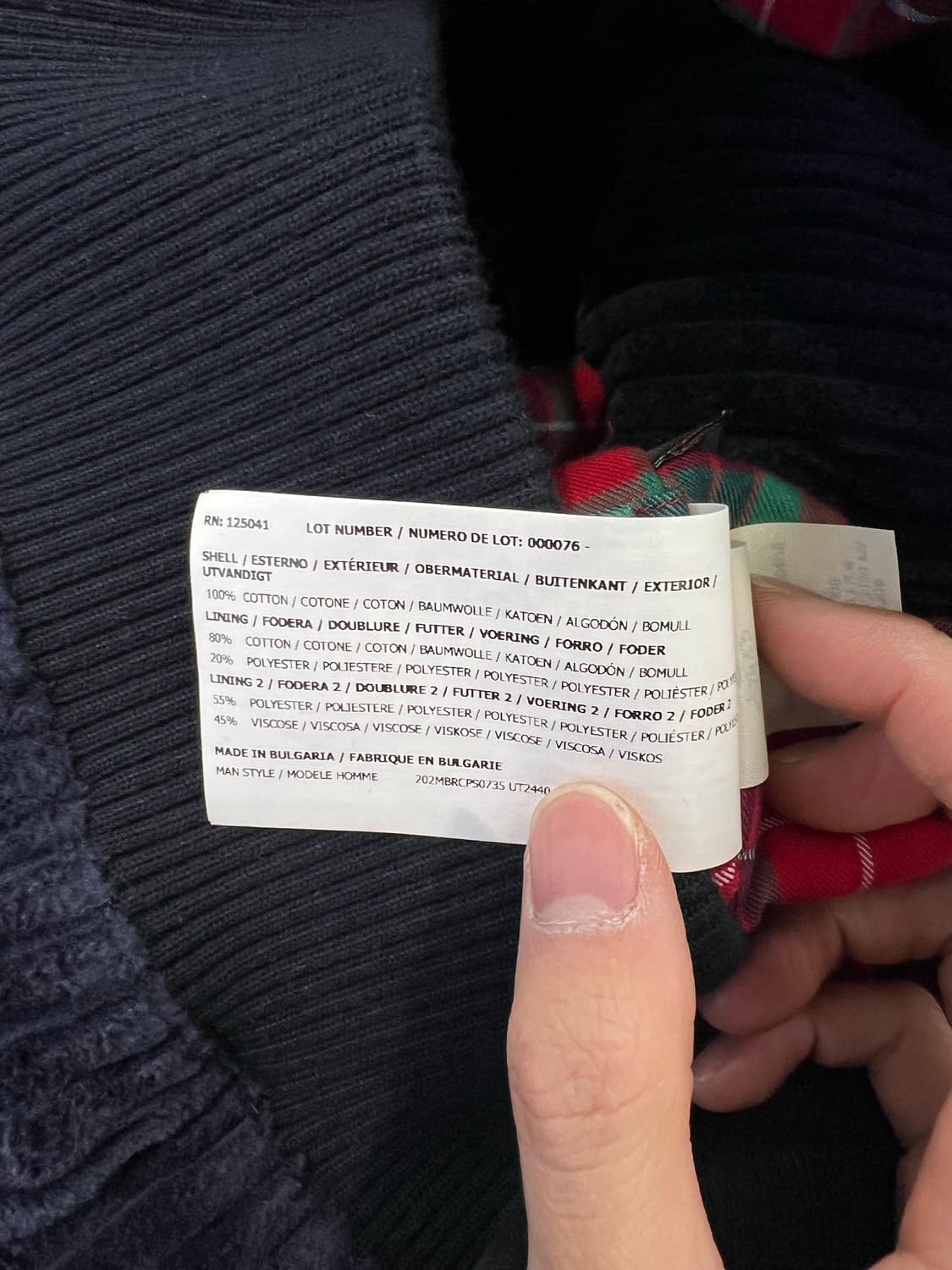 바라쿠타 G9 네이비 코듀로이 투 웨이 집업 자켓 상품이미지9