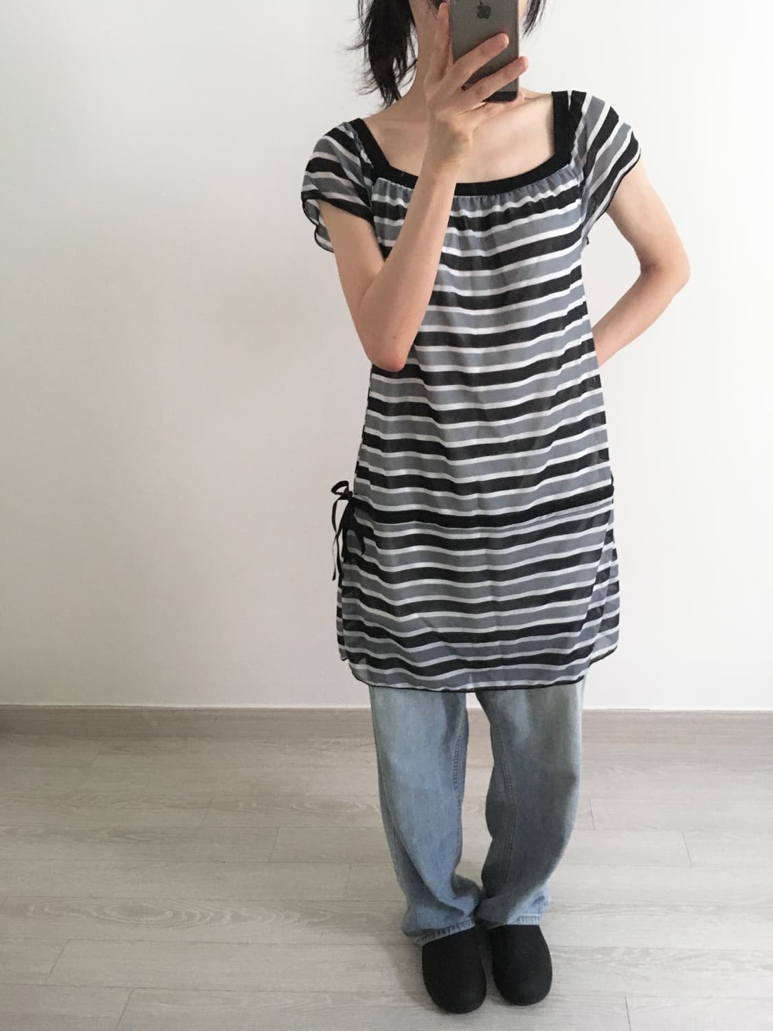 stripe sqaure mini dress 상품이미지10