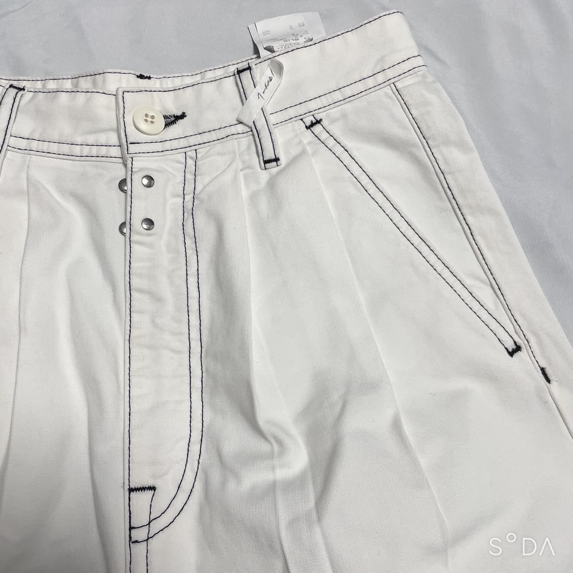 마르지엘라 화이트 스티치 팬츠 상품이미지3