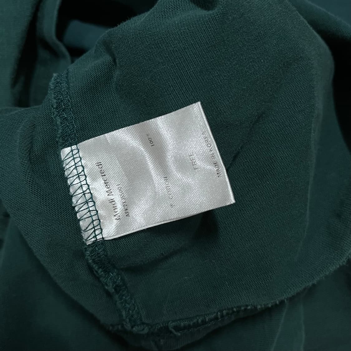 [정품] 마르디메크르디 그린 반팔티 [ FREE ] 상품이미지4