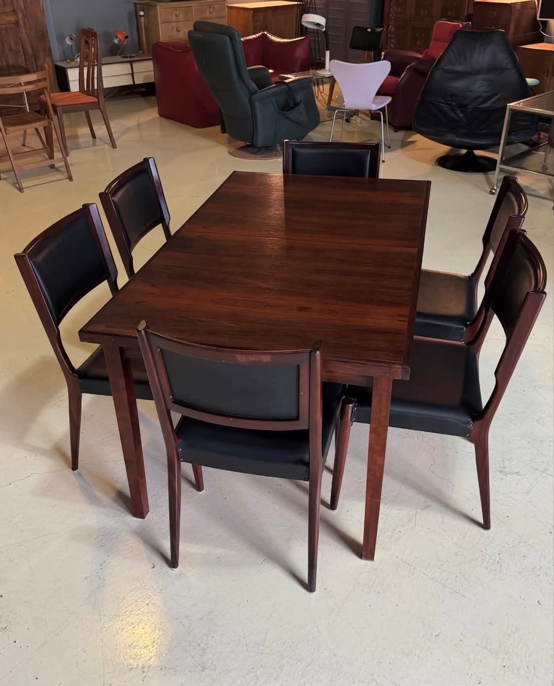 빈티지가구 60s 로즈우드 사각 다이닝 테이블 상품이미지8