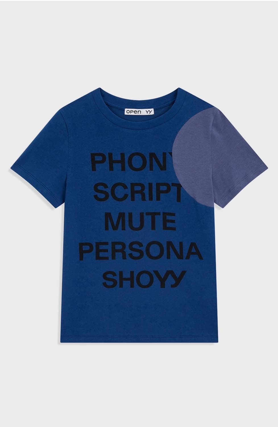 YY DOT TYPO TEE (blue) 상품이미지1