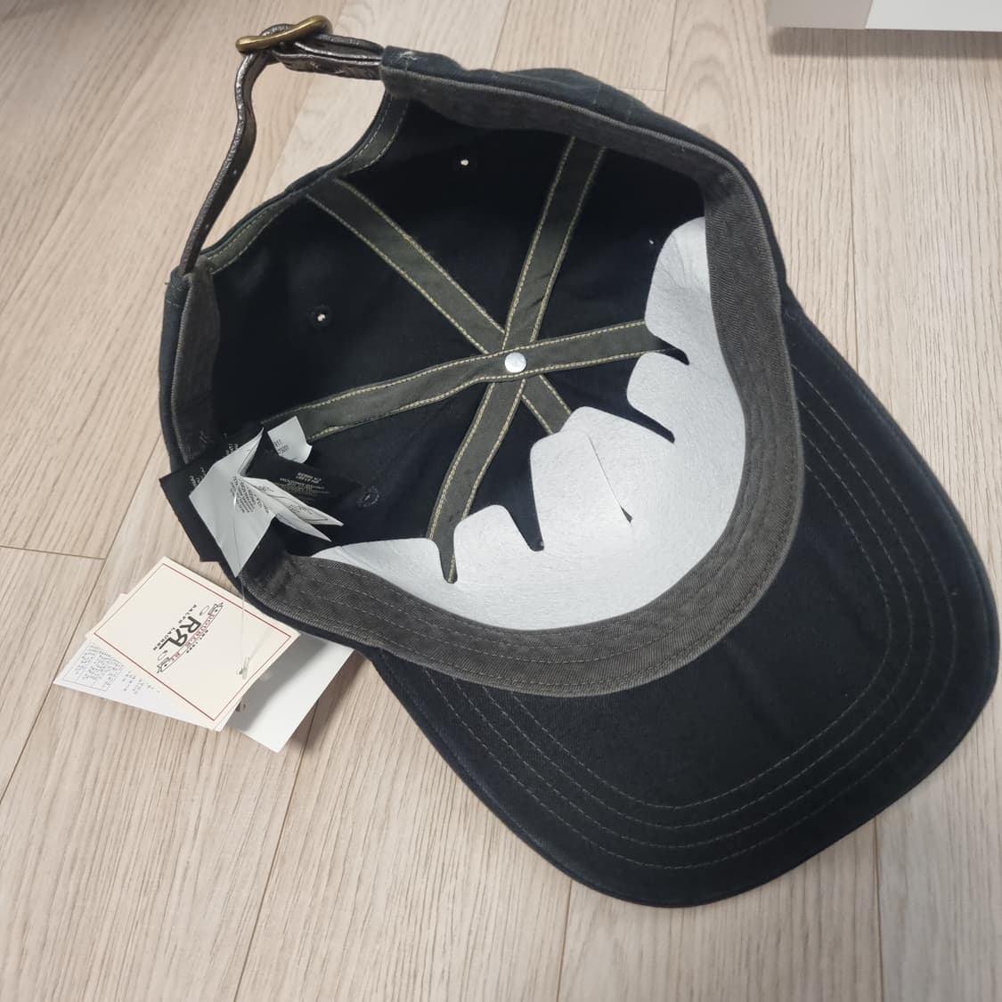 더블알엘 rrl 랜치로고 볼캡 블랙 새상품 팝니다. 상품이미지2