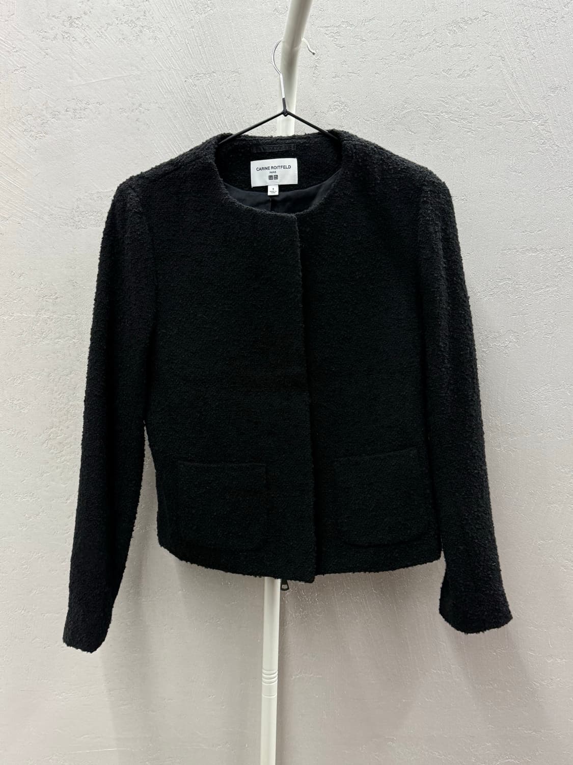 유니클로 X 카린로이펠트 블랙 빅포켓 트위드 자켓 S 상품이미지2